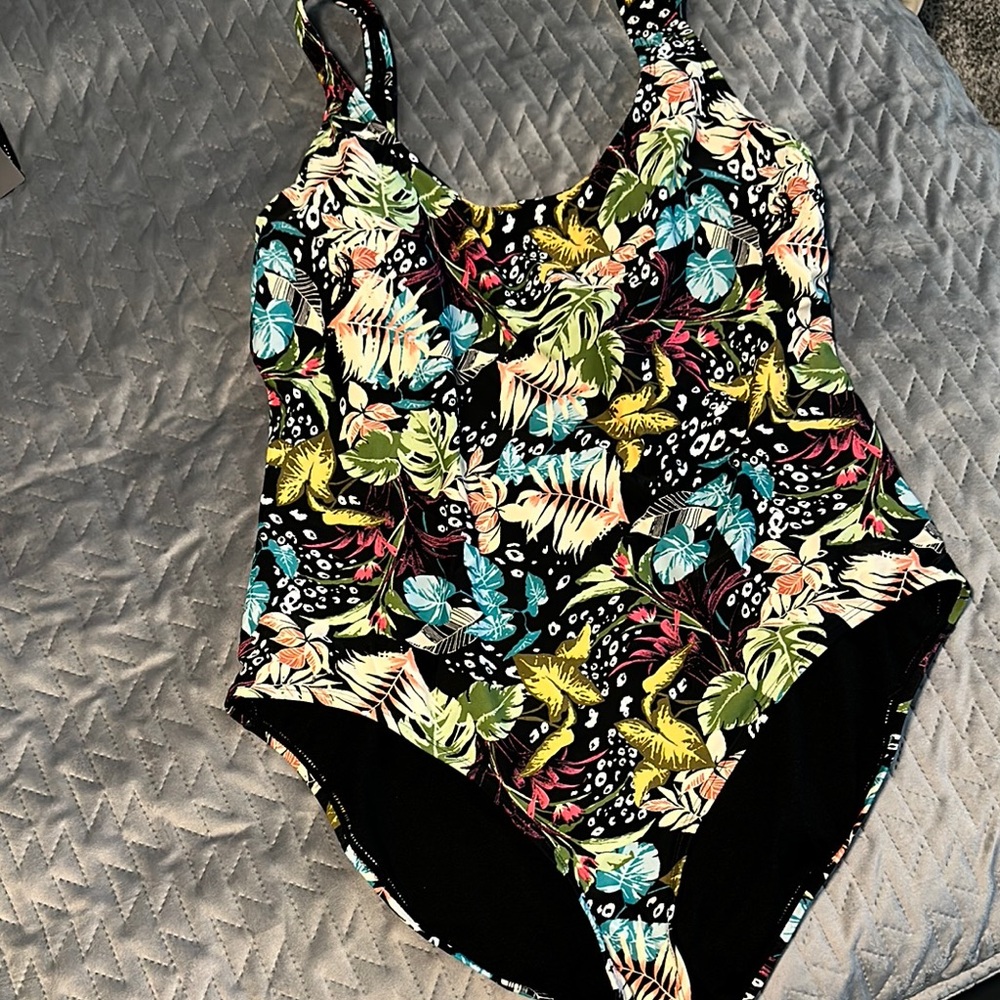 OP Multicolor Floral Swimsuit with removable pads